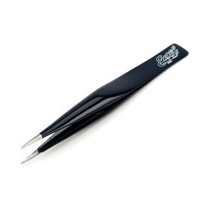 Excel Blue hollow point tweezers