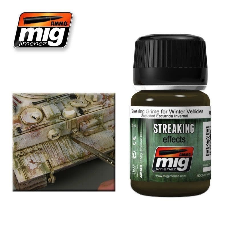 Ammo of MIG Streaking Grime for Winter Vehicles 35ml