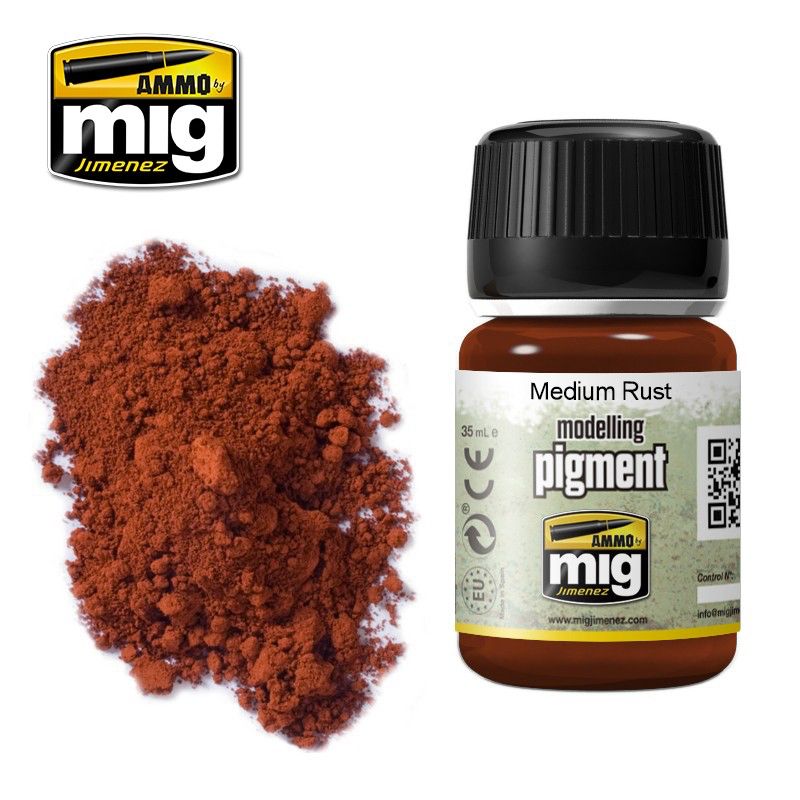 Ammo of MIG Pigment Medium Rust 35ml