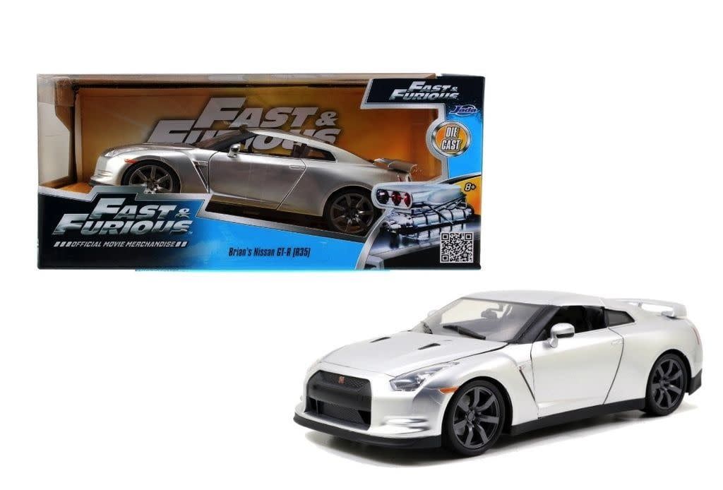Jada Toys 1/24 Fast and Fruious Brains 2009 Nissan GT-R R35 Silver
