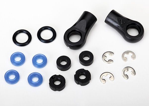 Traxxas Rebuild kit, TRX-4 shocks (x-rings, o-rings, pistons, bushings, e clips, rod ends, and travel limiters)