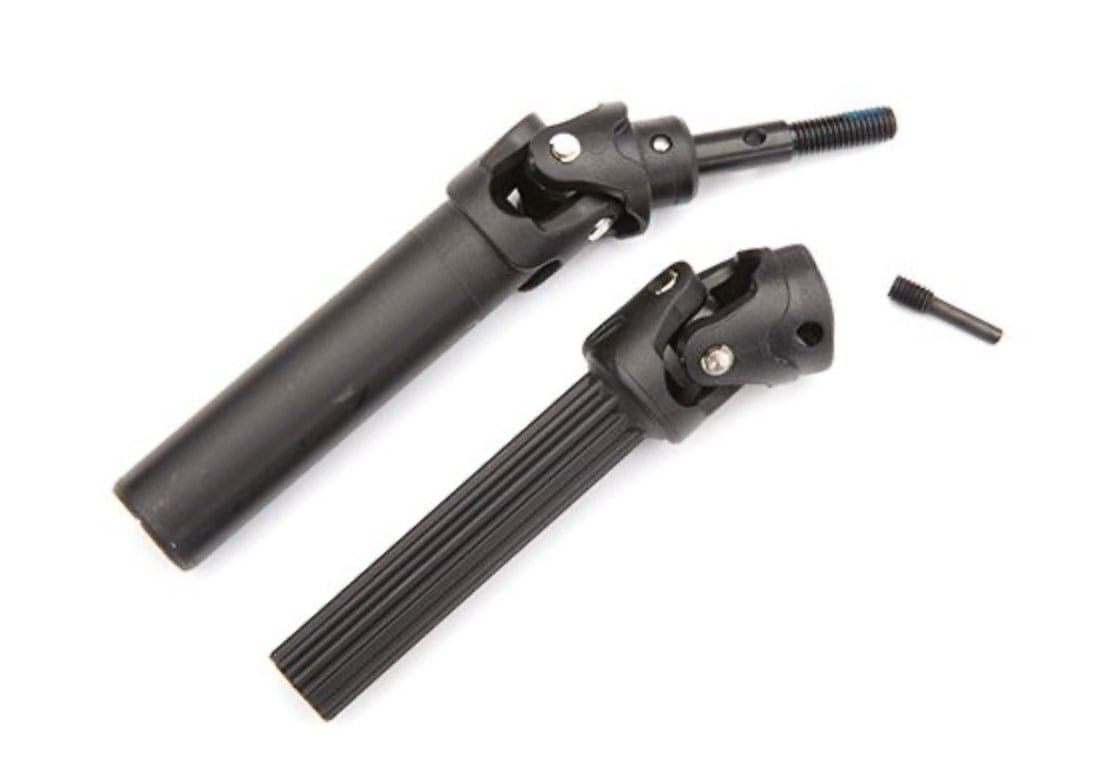 Traxxas Driveshaft assembly, front or rear, Maxx Duty (1) (left or right) (fully assembled, ready to install)/ screw pin (1)