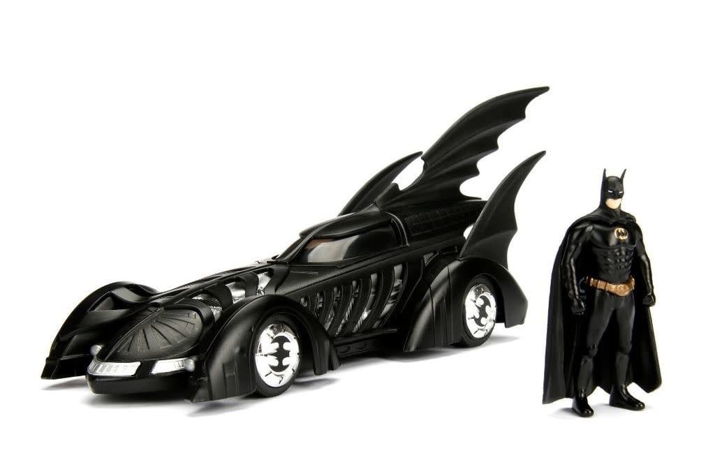 Jada Toys 1/24 &quot;Metals Die Cast&quot; 1995 &quot;Batman Forever&quot; Batmobile w/ Batman Figure