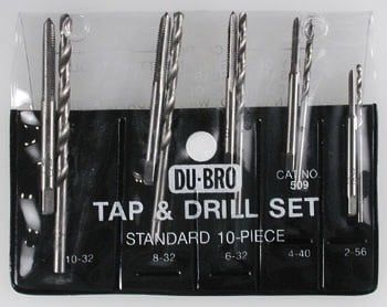 Du Bro 10 Pc Stand Tap &amp; Drill Set