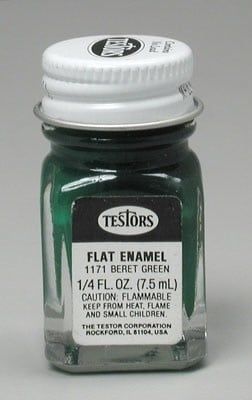 Testors Flat Enamel Green 1/4oz