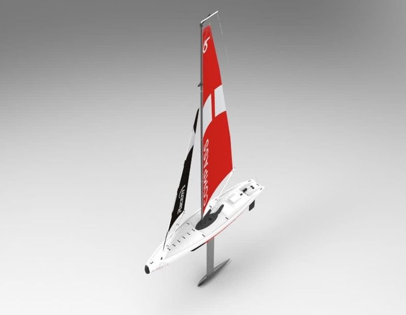 RC Pro 650 MM R/C Sailboat