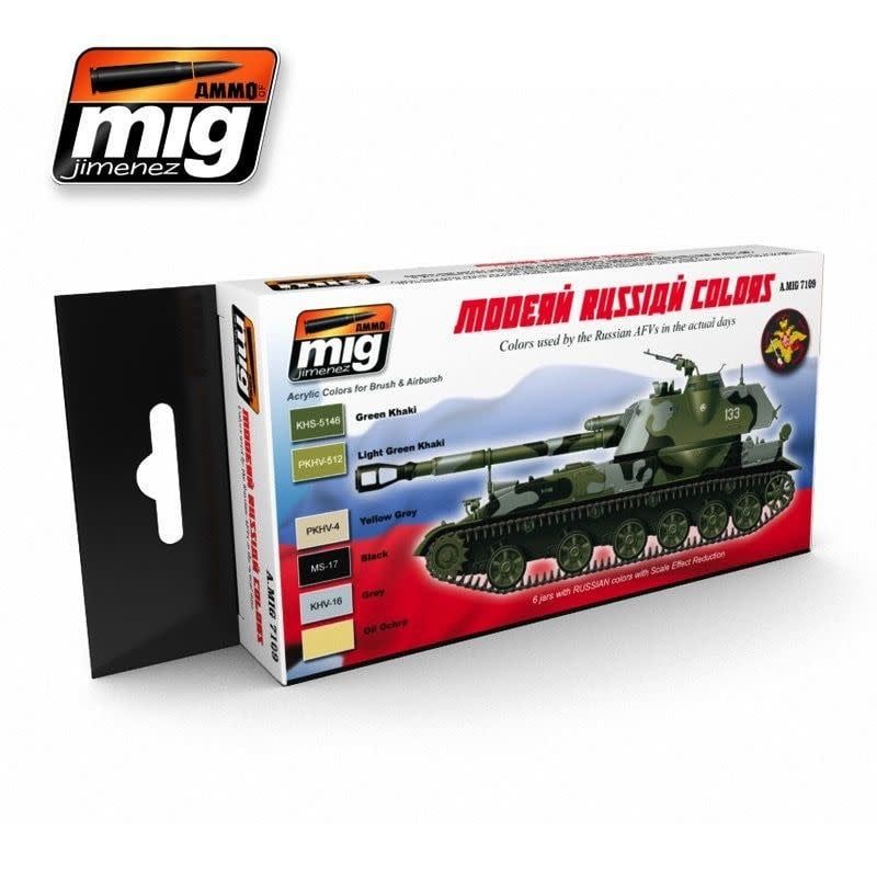 Ammo of MIG Modern Russian Camo Colors Acrylic Set