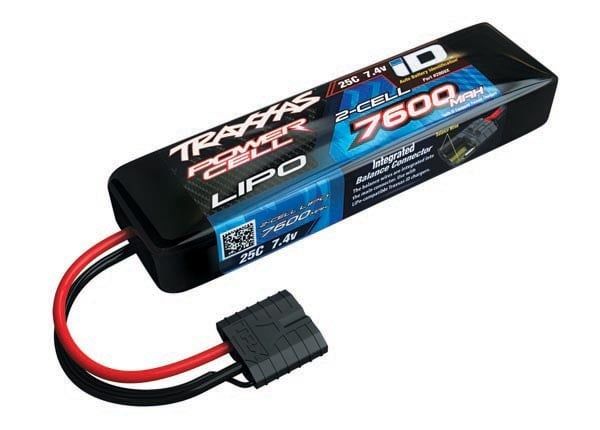 Traxxas 7600mAh 2S 7.4V 25C LiPo ID Connector