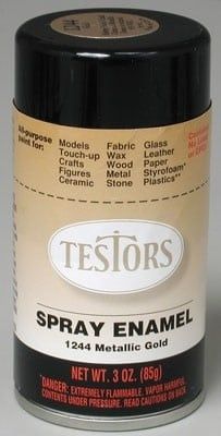 Testors Metallic Gold Enamel Spray 3oz