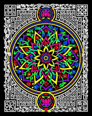 Stuff To Color 16 x 20 Velvet Lotus