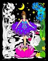 Stuff To Color 16X20 Velvet Poster Night Princess