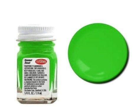 Testors Enamel Green Flourescent 1/4oz