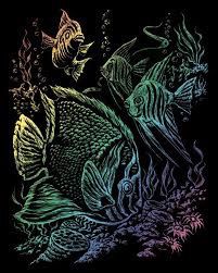 Royal &amp; Langnickel Rainbow Engrave Art Tropical Fish