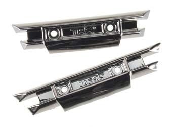 Traxxas Bumpers, front and rear (black chrome)