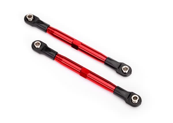 Traxxas Toe Links (Tubes Red Anodized 7075-T6 Aluminum, Stronger Than Titanium) 87mm
