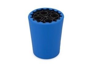 J Concepts Exo Shock Stand and Container, Black Stand/Blue Container