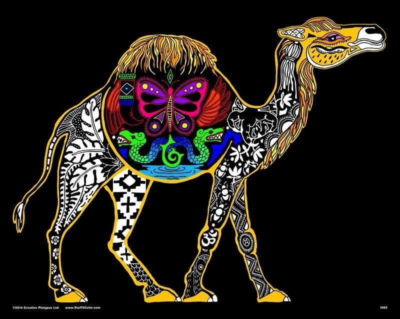 Stuff To Color 16X20 Velvet Poster Inner Nature Camel