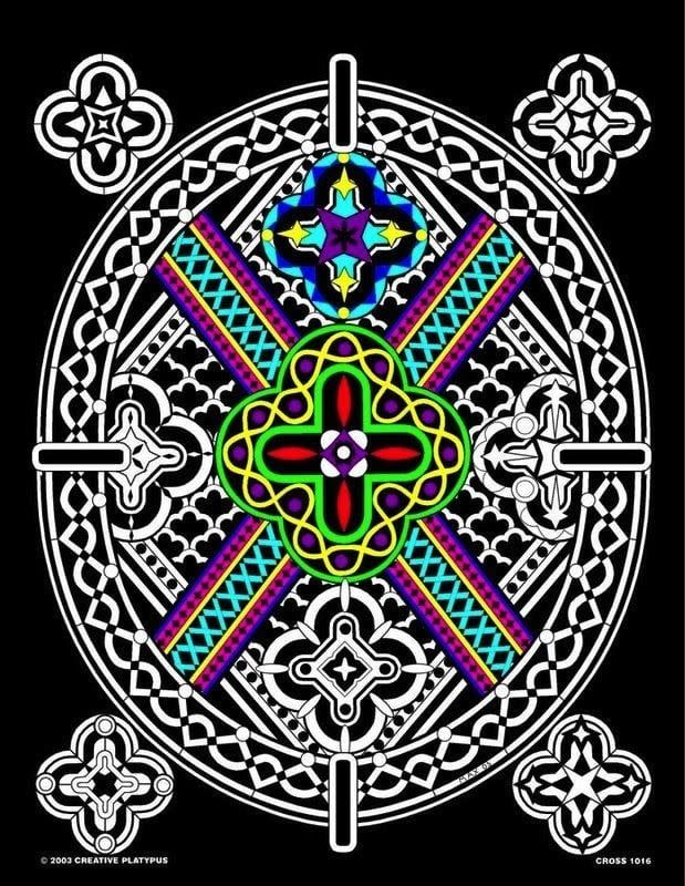 Stuff To Color 16X20 Velvet Poster Abstract Pattern