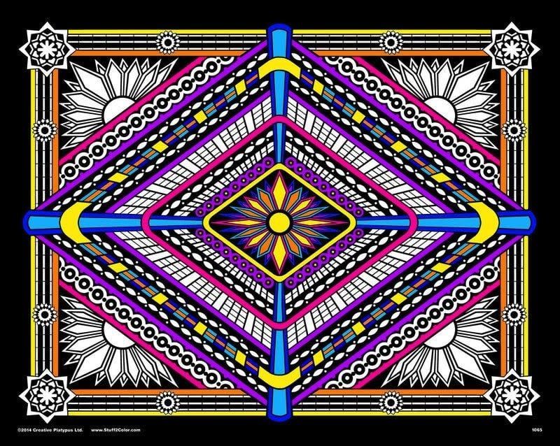 Stuff To Color 16X20 Velvet Poster Geo Beacon