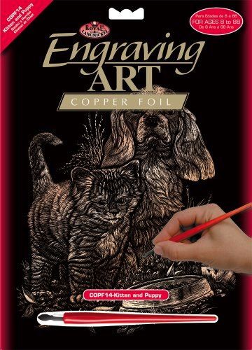 Royal &amp; Langnickel Engraving Art Copper Kitten and Puppy