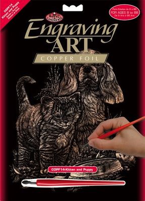 Royal &amp; Langnickel Engraving Art Copper Kitten and Puppy