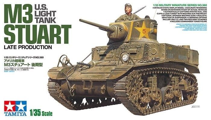 Tamiya 1/35 US Light Tank M3