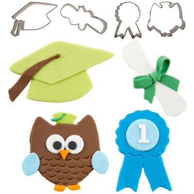 CK Products Cutie Cupcake Graduation 4 Piece Set