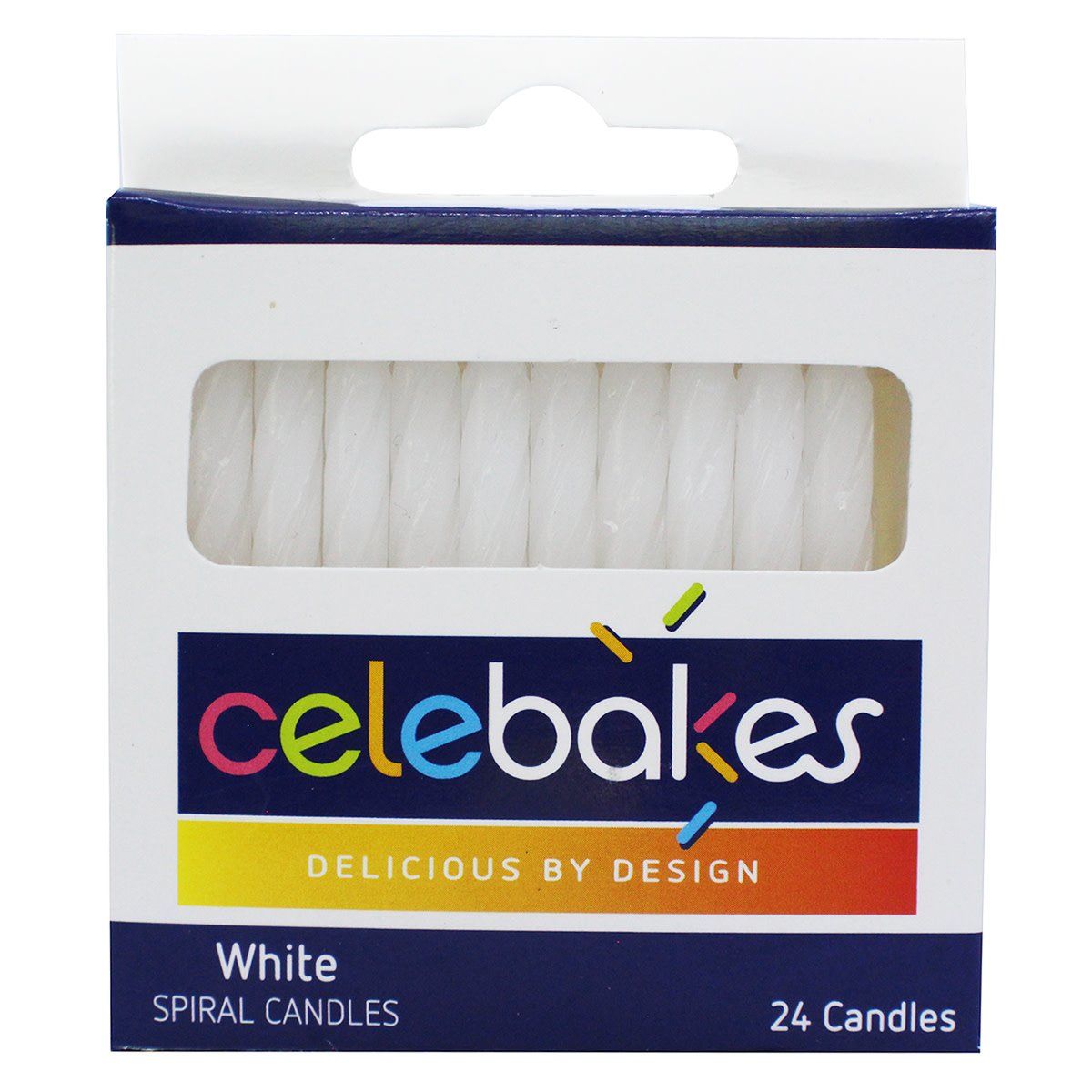 CK Products 2.25in White Spiral Candles 24pc