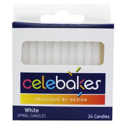 CK Products 2.25in White Spiral Candles 24pc