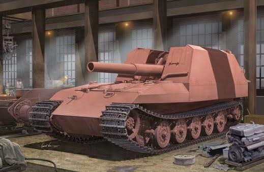 Trumpeter 1/35 Geschutzwagen Tiger Grille21/210mm Mortar 18/1 L/31