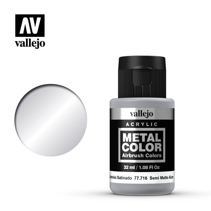 Vallejo Semi Matte Aluminium Metal Color 32ml