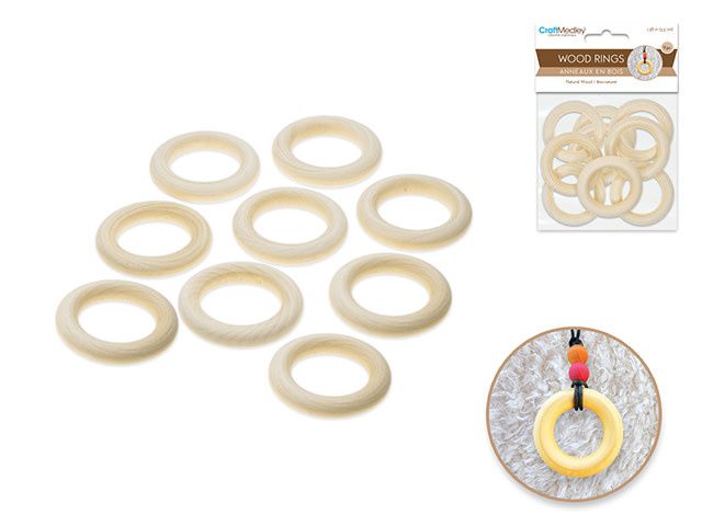 CraftMedley 35mm Wood Rings
