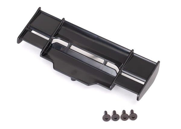 Traxxas Wing, Rustler 4X4 (Black)/ 3x8mm FCS (3)