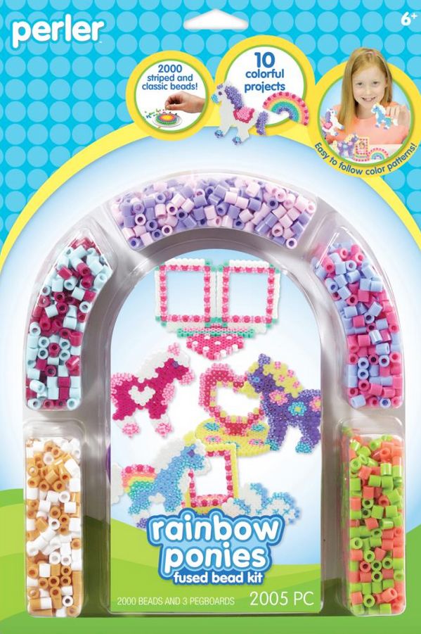 Perler Rainbow Pony Frames Kit