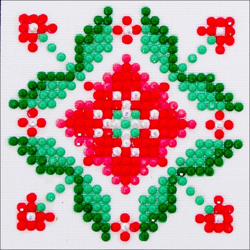 Diamond Dotz 4.75x4.75in Passion Flower Diamond Art Kit