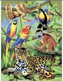 Royal &amp; Langnickel JUNGLE SCENE Painting By Number
