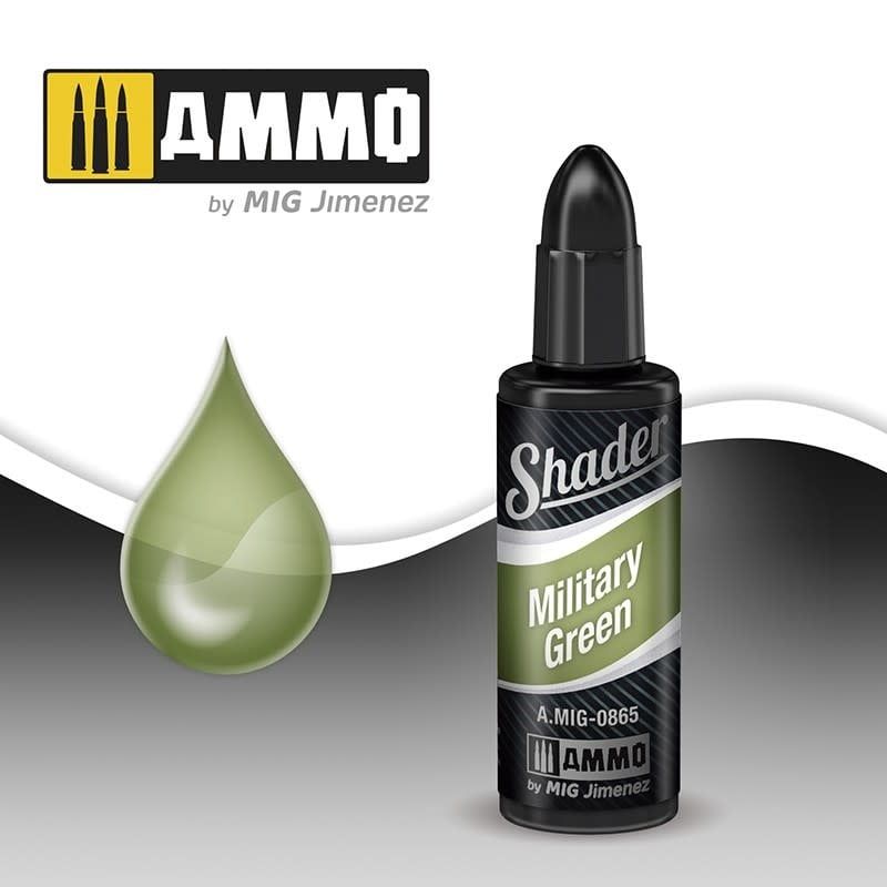 Ammo of MIG Military Green Shader 10ml