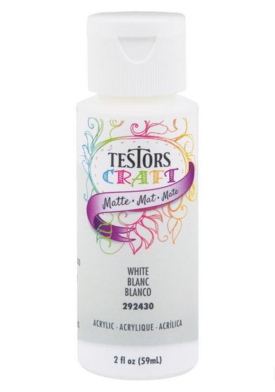 Testors Craft Paint - White Matte