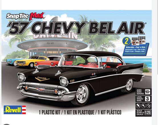 Revell 1/25 1957 Chevy Bel Air Snap Kit