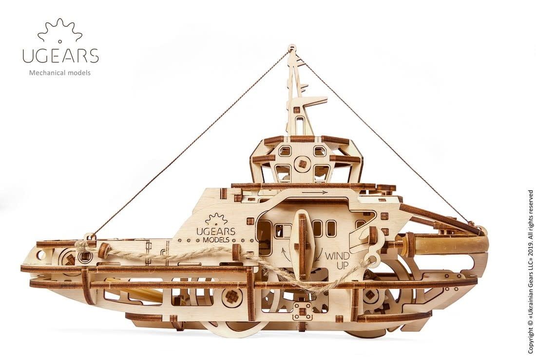 UGears 3D Wooden Puzzle Tugboat 169 piece