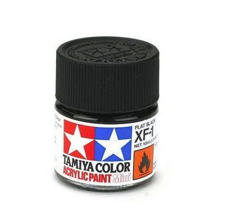 Tamiya XF-1 Flat Black Acrylic Mini 10ml