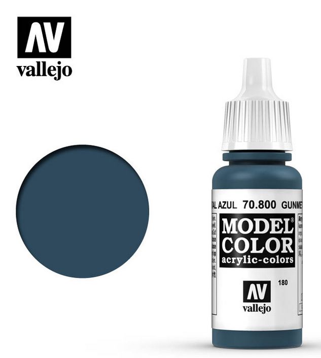 Vallejo Model Color Gunmetal Blue 17ml