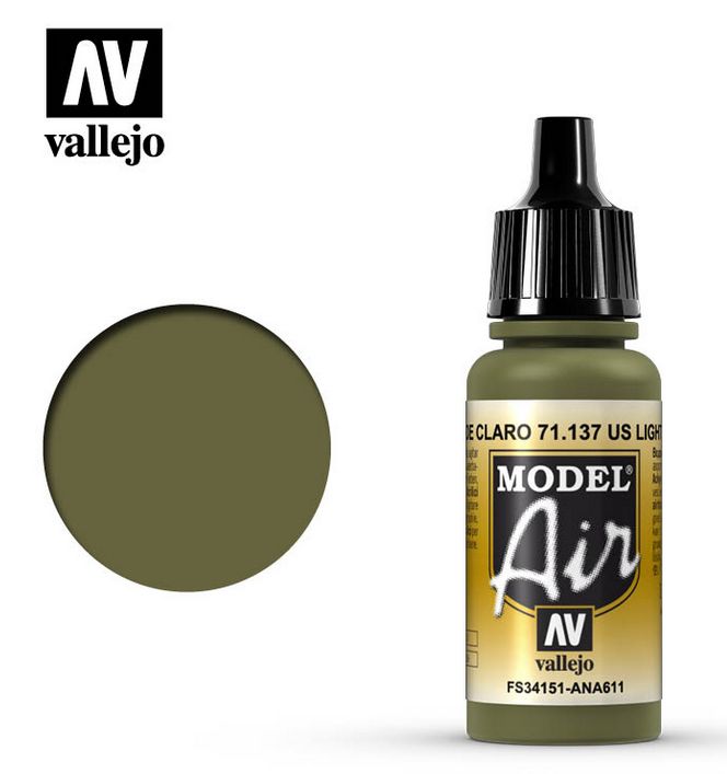 Vallejo US Light Green FS 34151 17ml