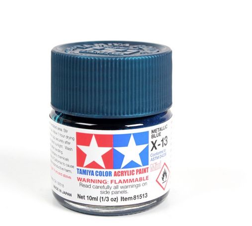 Tamiya X-13 Metallic Blue Acrylic Mini 10ml