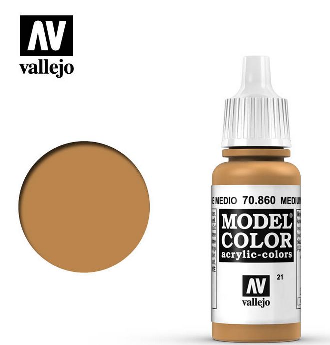 Vallejo Model Color Medium Flesh Tone 17ml