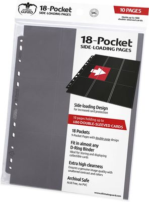 Ultimate Guard 18-Pocket Pages Side-Loading Card Sleeve Binder