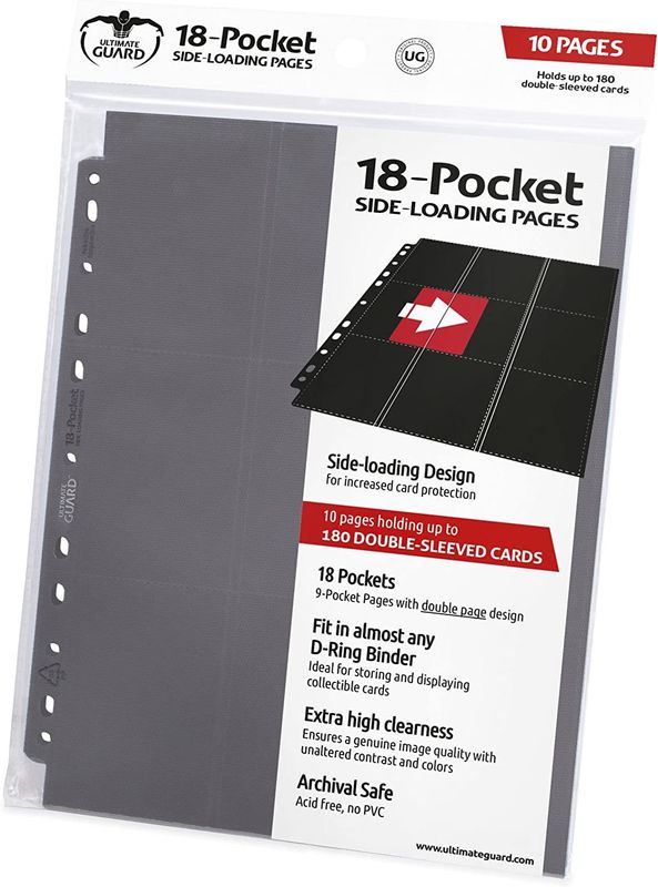 Ultimate Guard 18-Pocket Pages Side-Loading Card Sleeve Binder