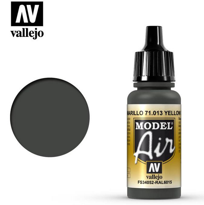 Vallejo Model Air FS34096/RAL6008 Yellow Olive 17ml