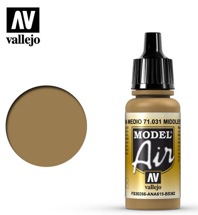 Vallejo Model Air Middle Stone 17ml