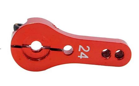 Robotronics Aluminum servo arm 24t red